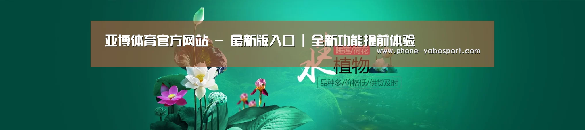 鲜花水草花卉网站模板